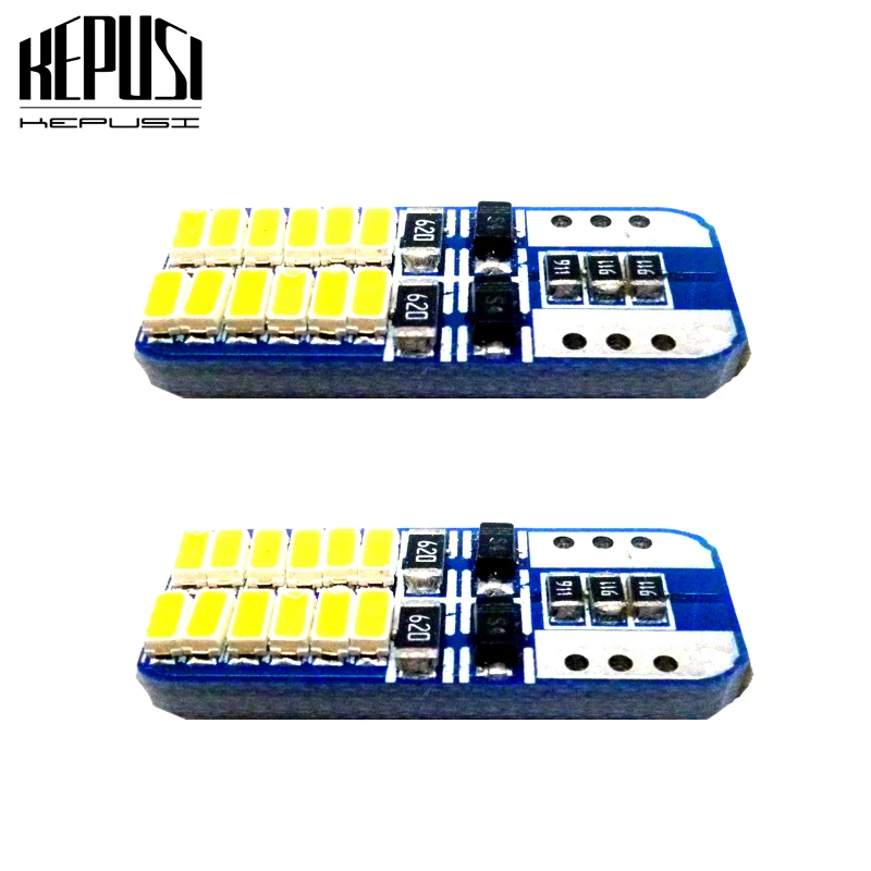 

2X Canbus LED Car Light T10 W5W LED Car lamps Turn Signal License Plate Light Trunk Lamp Reading Lamp 12V White Ice Blue
