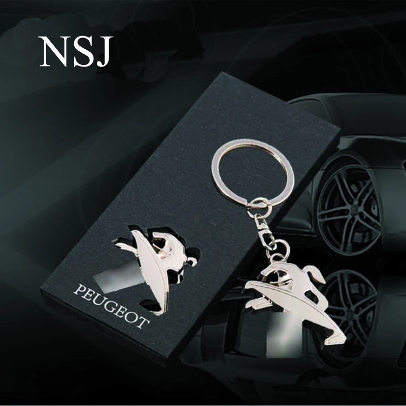 

Car Peugeot Key Ring Keychain Fashion High Quality Car Accessories for PEUGEOT Stores Keychain Turbo Key Chains Car Gift NSJ-052
