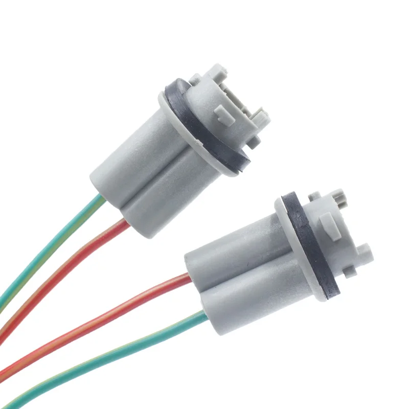 KELIMI 4 Pieces T10 W5W LED Light Wire Harness holder Connector t10 led Extension Adapters Socket Plug car styling lamp holder