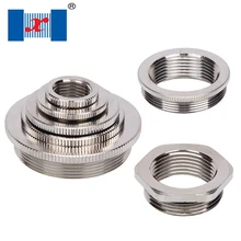 10 шт./лот круглая Метрическая резьба M20 до M16 металлический редуктор и увеличитель для кабельных сальников