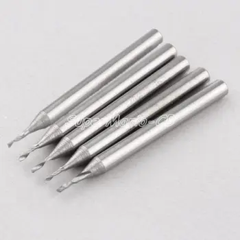 

10 PCS Carbide One Single Flute Spiral Bit Endmill Engraving Machine Milling Cutter Tools CED 1mm CEL 3mm