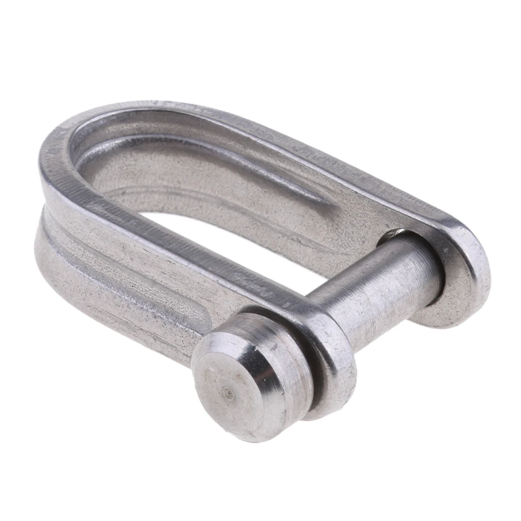 1 Pcs 316 Stainless Steel D Shape Shackle Screw Pin For Marine Shade Sail Boat Shade Sail Etc 7mm D Shackle