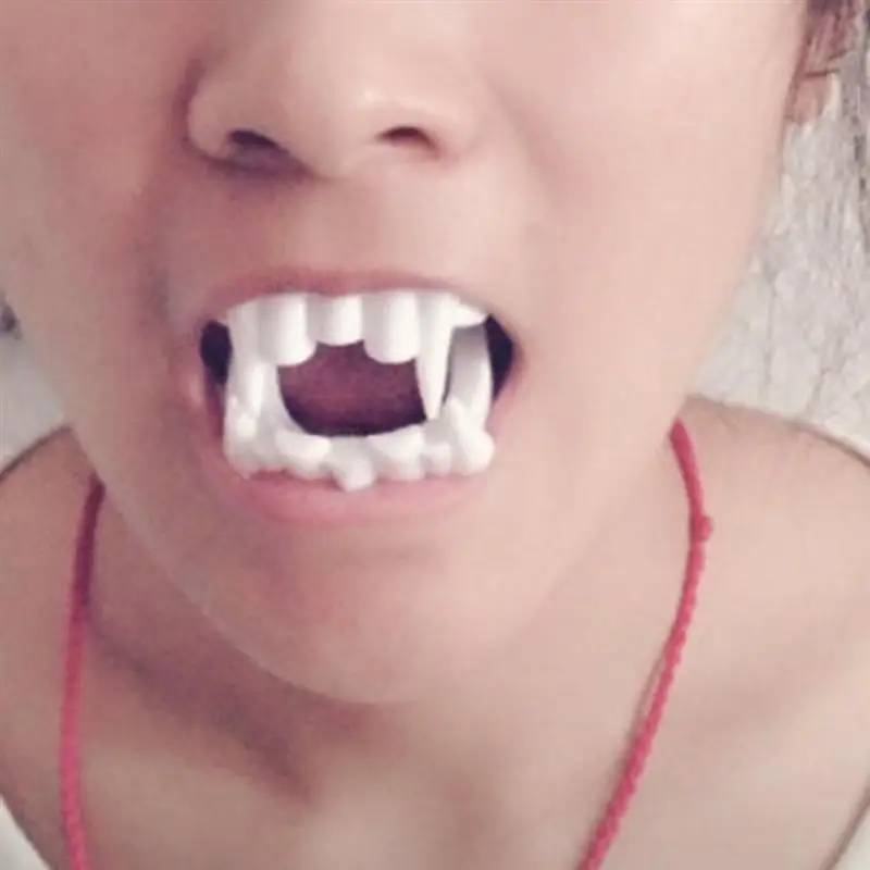 24pcs Plastic Vampire Fangs Teeth Costume Accessory Halloween Party
