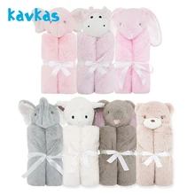 Kavkas детское одеяло для новорожденного пеленать накидка банная муслиновое одеяло бархат удобный материал безопасный спальный мешок обнимает одеяло