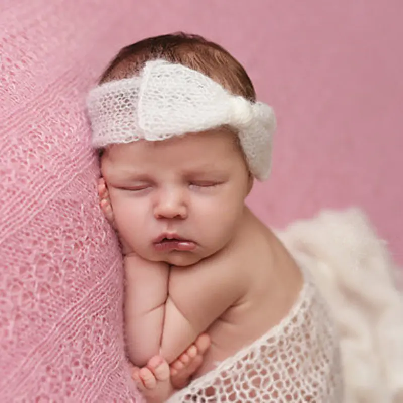 

Newborn headband photography props,Mohair handmade headdress girl photography props