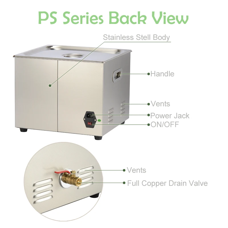 PS-40 ulstrasonic очиститель 10L 240 Вт 40 кГц с корзиной для чискти, зубная клиник для фурнитура Аксессуары для очков jewely украшения