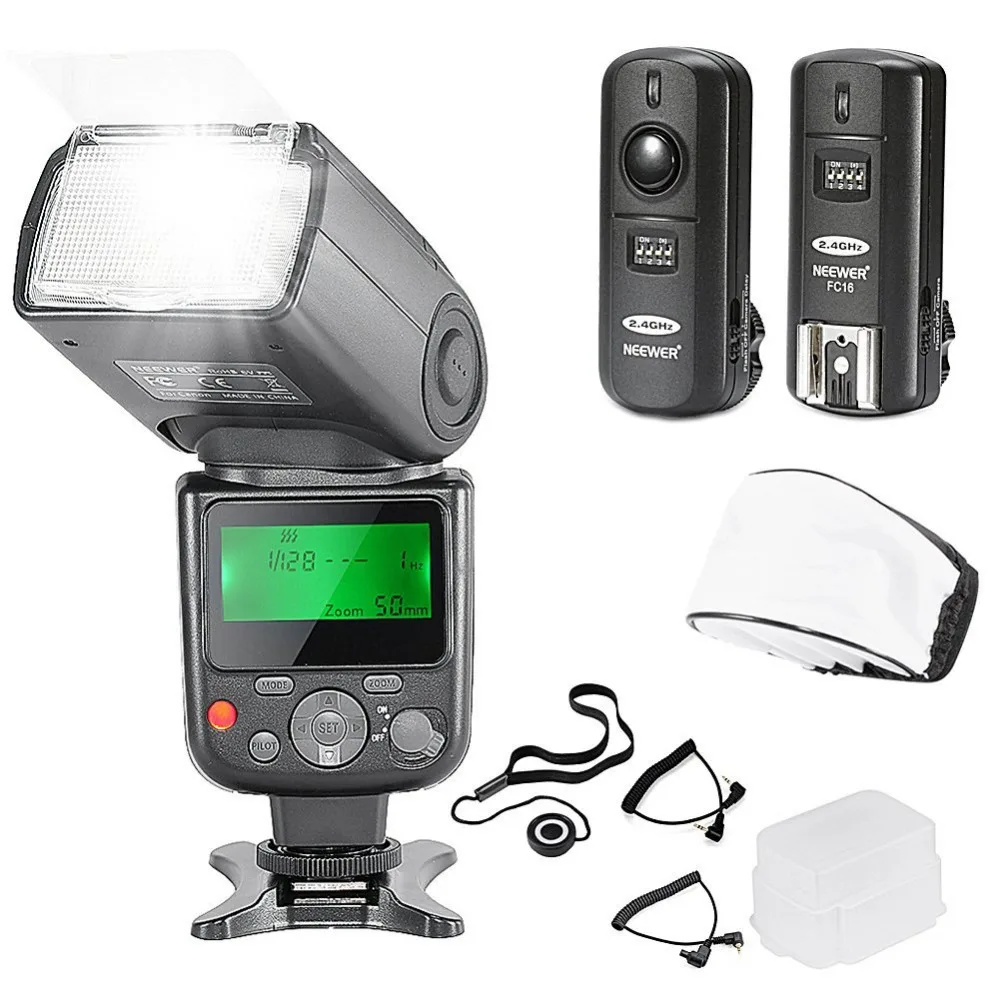 Neewer NW670 E TTL Flash Kit for Canon DSLR(1)Flash with LCD Screen+(1
