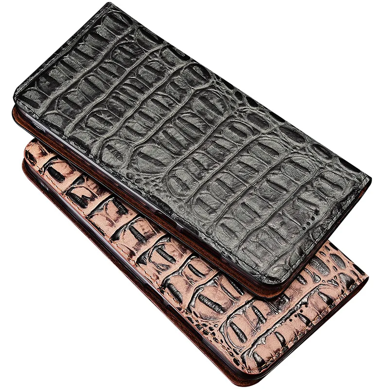

3D Crocodile Genuine Leather Case For Nokia Lumia 830 930 950 950XL XL 1520 Case Stand Flip Magnetic Mobile Phone Cover Bag SN01