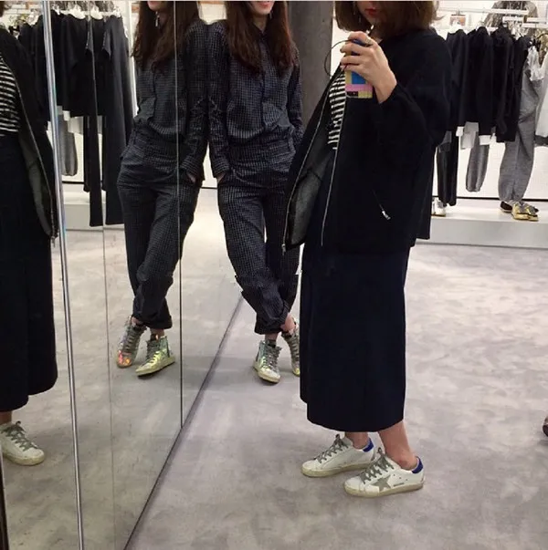 golden goose on feet