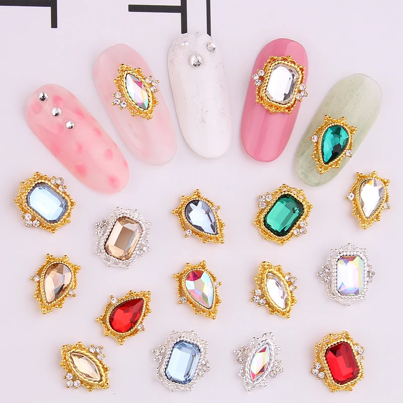 100 шт Кристальные алмазные 3D ювелирные изделия японские украшения для дизайна ногтей высшего качества хрустальные маникюрные украшения для ногтей DIY