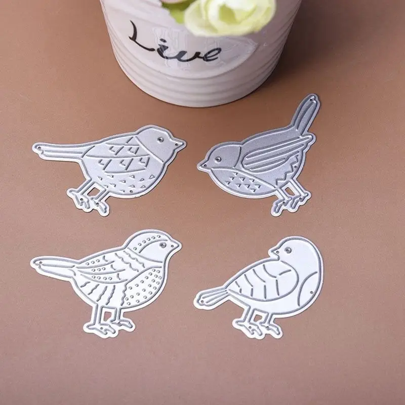 

New 2018 Girl 3D DIY Metal Cutting Dies and Scrapbooking Nouveau Arrivage For Paper Making Embossing Bird Frame Stamp Craft Card