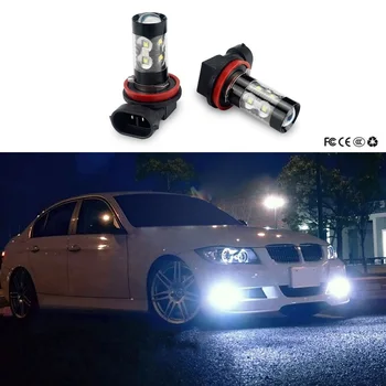 

EURLED 2x H11 H8 H9 LED Fog Light Bulb For BMW E46 E39 E90 E60 E36 F30 F10 E30 E34 X5 E53 M F20 X3 E87 E70 E92 X1 M3 X6 E38 M3