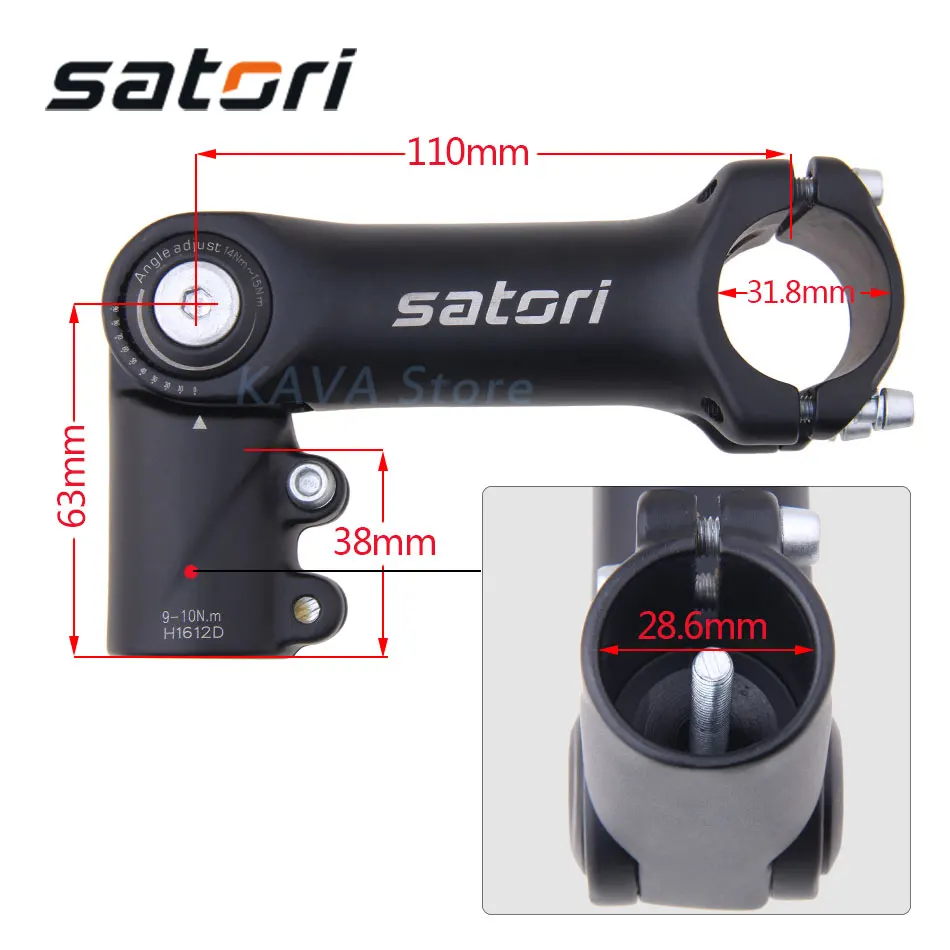  SATORI UP2 Adjustable Increase height Bicycle Stem Riser 31.8mm Mountain Bike Stem Aluminum Alloy B