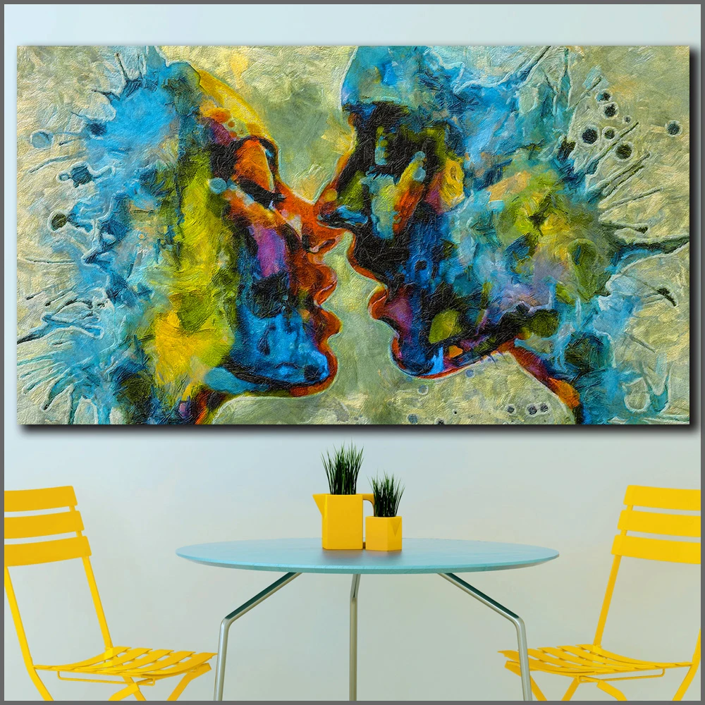 Kiss couple urban pop art  125 3