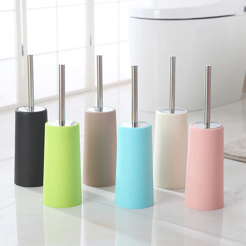 

Stainless Steel Portable Bathroom Toilet Brush Durable Plastic Brush Holders Bathroom Household Cleaning Accessories