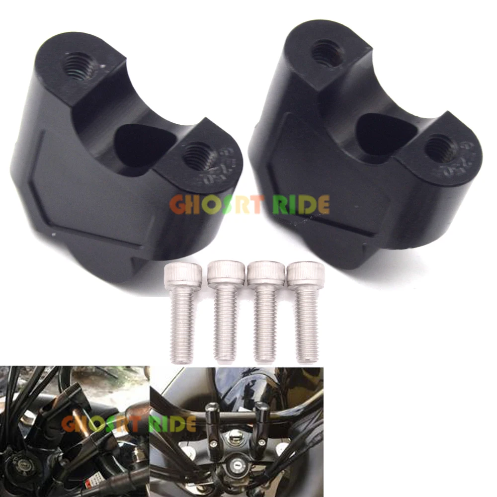 

CNC Machining Handlebar Risers Bar Clamp Extend Adapter For SUZUKI BANDIT 1250F BANDIT 1250S BANDIT 650/A BANDIT 650S/SA TU250X