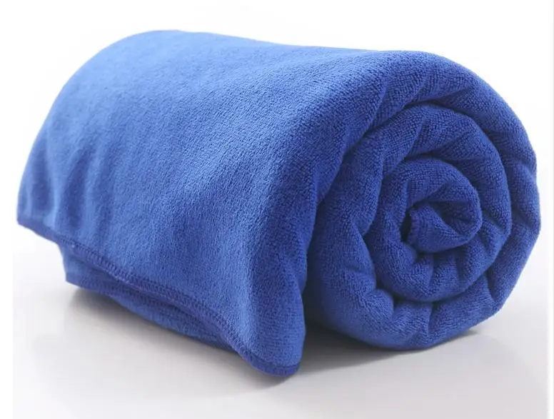 Мягкое пляжное полотенце из микрофибры для плавания, банное полотенце для тела, полотенце для лица, для салона красоты или парикмахерской, высокоабсорбирующее одноцветное полотенце
