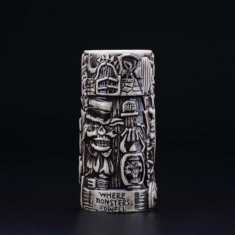 Коктейльная чашка с пиратами Карибского моря гавайская керамическая Tiki 570