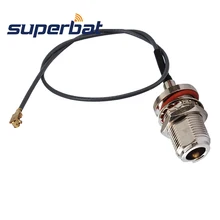 Superbat IPX/u. fl разъем Jack N bulkhead с уплотнительным кольцом прямой pigtail кабель с 1,13 кабелем 15 см 20 см