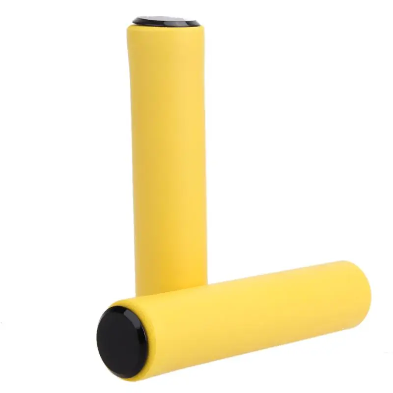 Сверхлегкие силиконовые MTB руль противоскользящие поролоновые ручки для велосипедного руля велосипед высокой плотности эргономичные аксессуары велосипедные части 32g - Цвет: Цвет: желтый