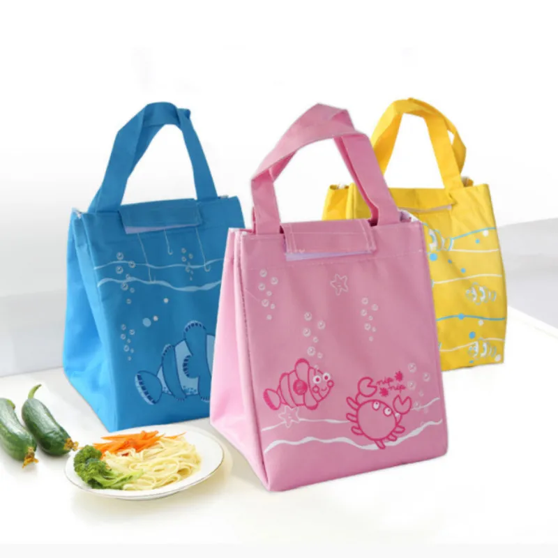 

Cartoon Tote Thermal Bag Portable Large Capacity Lunch Bag Picnic Bento Tote Women kid Men Cooler Bag