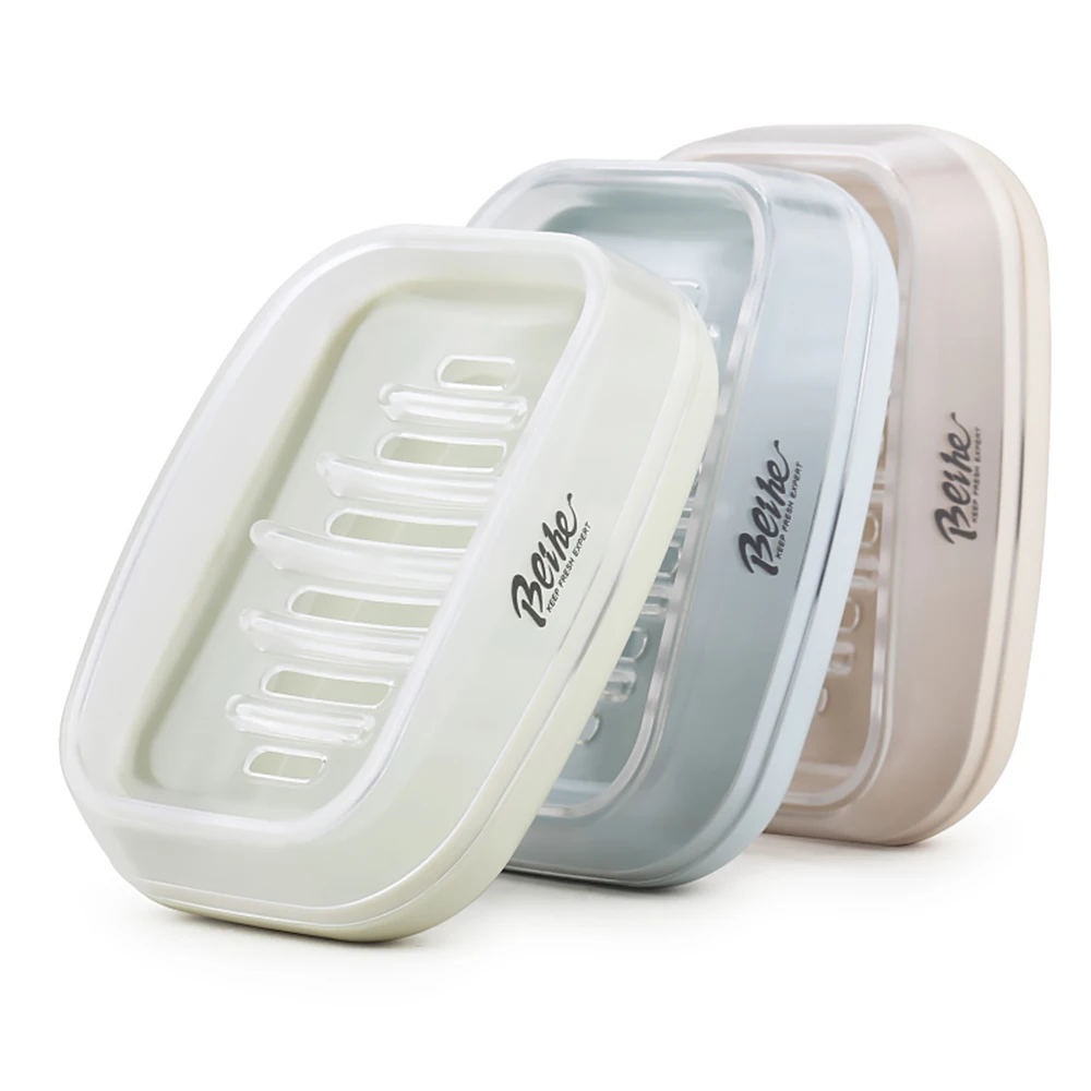 Beihe BPA Free Plastic Soap Box High Quality Soap Holder Non slip Soap