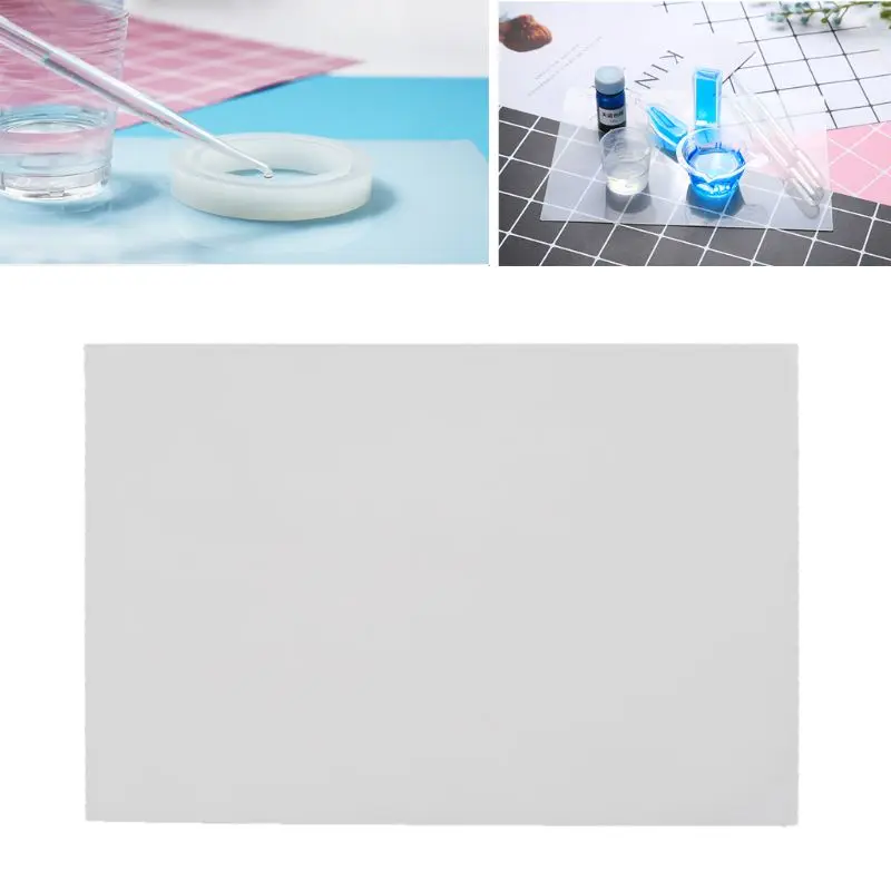 Силиконовый прозрачный коврики подушечки для смолы Craft Tool Высокое температура сопротивление липкая пластина ювелирные изделия