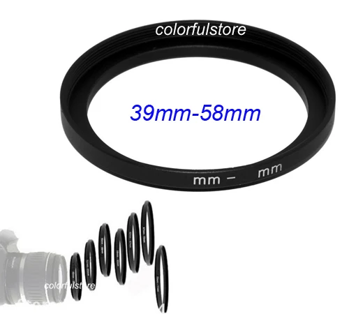 

Professional 39mm to 58mm 39mm-58mm 39-58 mm 39 58 Metal Step-Up Step Up Ring Camera Lens Lenses Filter Stepping Adapter Hood YN