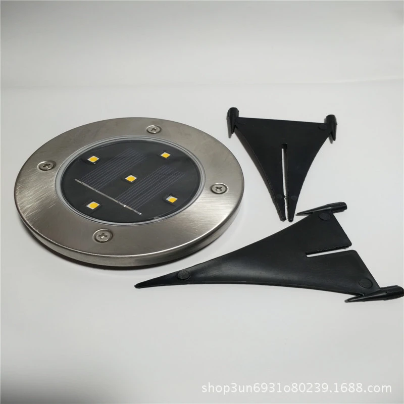 

Solar underground lights Stainless steel outdoor waterproof square floor lamp 5LED landscape garden lights IP65
