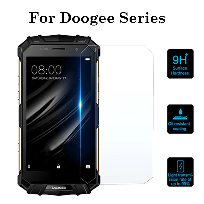 

on For Doogee S60 Glass Bl7000 Lite light X5 X9 Pro X10 X20 s6 Protective Tempered Glas Protection Screen Protector Protect Film