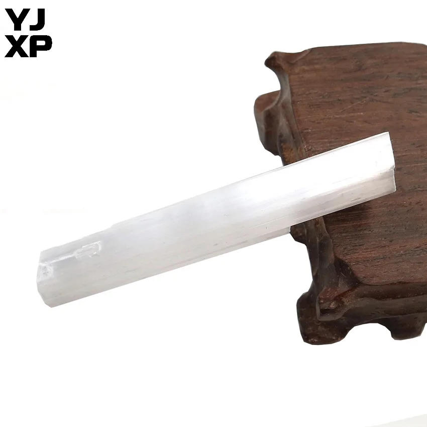 

YJXP 1 Pcs Natural Crystal Selenite Rough Gypsum Sticks Wands Irregular Raw Stone Specimen Yoga Reiki Healing Jewelry Accessory