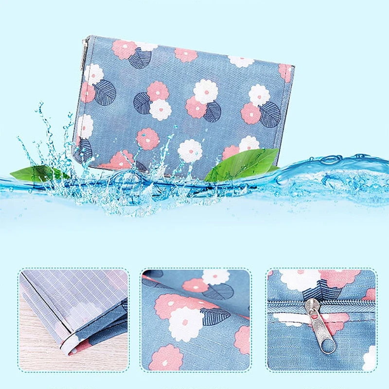 

Women Beach Shoulder Bag Handbag Foldable Shopping Tote Zipper Large Capacit