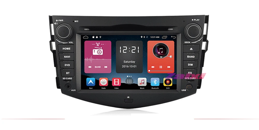 ZaiXi Touch screen Android car Audio for Toyota RAV4 RAV 4 2006~2012 support GPS navi Ipod BT radio mic Media Navigation system 7