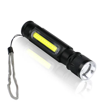 

XML-T6+COB Tactical Flash Light Lanterna LED Torches 18650 Powerful Magnetic Rechargeable Led Flashlight Portable Light