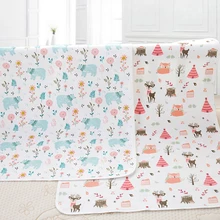 Детский пеленальный коврик портативный моющийся складной матрас для новорожденных водонепроницаемый многоразовый напольный коврик для игры детские салфетки 50*70 см