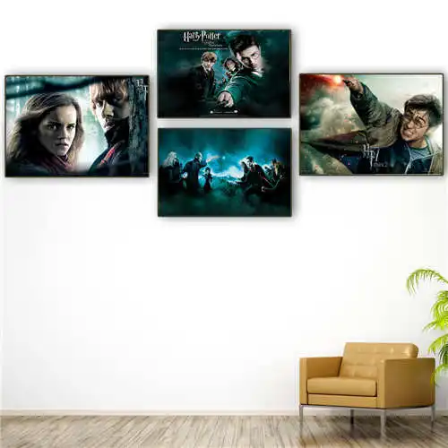 

Custom Canvas Poster harry-potter (1) Printing Posters Cloth Fabric Wall Art Pictures For Living Room Decor#18-12-05-H-05-269
