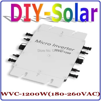 

1200W MPPT Grid Tie Inverter 36V 220V, 22-50VDC to AC180-260V Pure Sine Wave Power Inverter 1200W Home Use Solar system