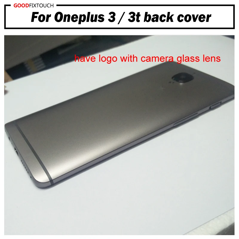 

For Oneplus 3 / Oneplus 3t Oneplus three A3000 A3010 A3003 Battery Cover back cover Back Housing Door with LOGO + camera lens
