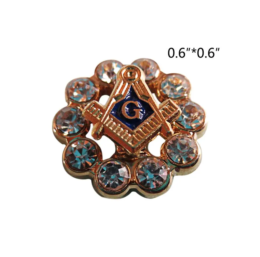 Розничная масонские значки на лацкан, металлическая эмблема масон, вольный каменщик - Цвет: No.9