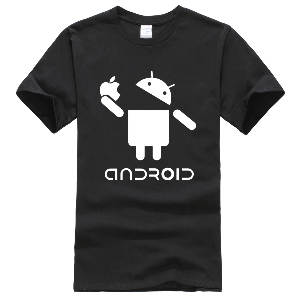 Футболка мужская с принтом персонажа Android летняя хлопковая футболка модная