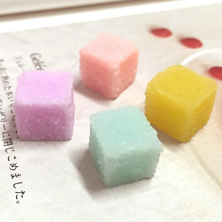 100pcs/lot resin flat back colorful candy sugar 12mm crafts for DIY For Hair Cellphone Decoration