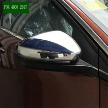 Тюнинг автомобилей украшения заднего вида сбоку стекло зеркала отделка рама лампы 2 шт. для peugeot 3008/4008 2016 2017 2018