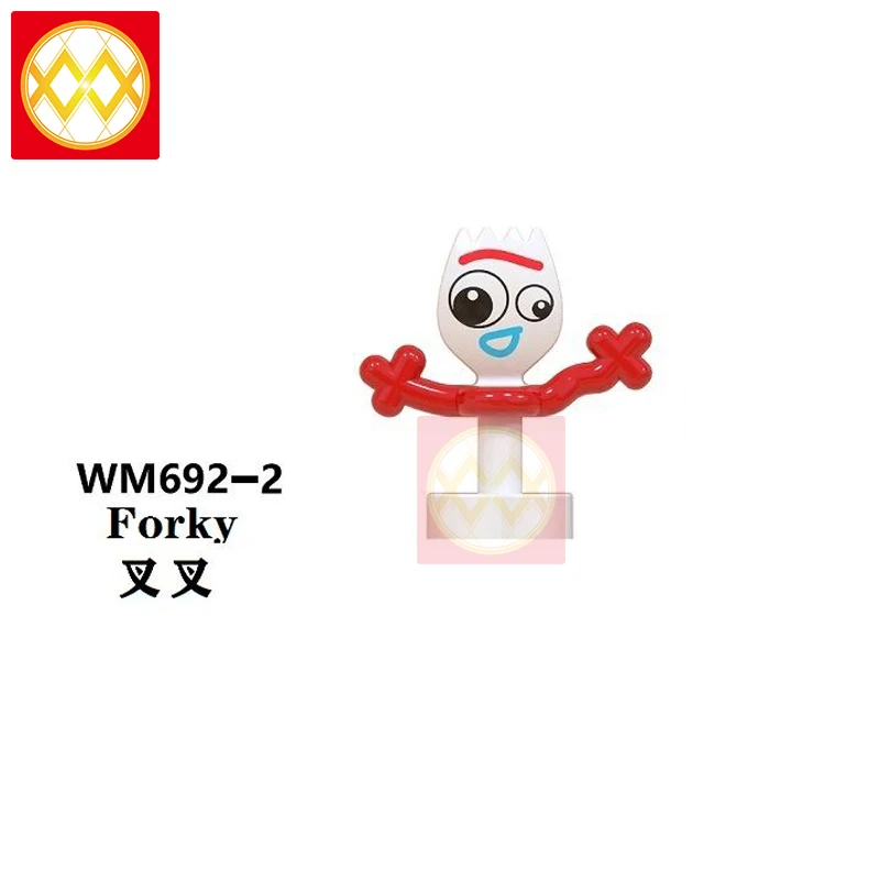

Toy Story 4 Forky WM692-2 Building Blocks Woody Buzz Lightyear Jessie Alien Ducky Bo Peep Duke Caboom Bricks Toys For Children