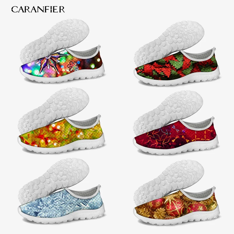 

CARANFIER Women's Shoes Shallow Printed Summer Outdoor Office Mesh Breathable Slip-On Large Size 35-45 Beach Sneakers 2019