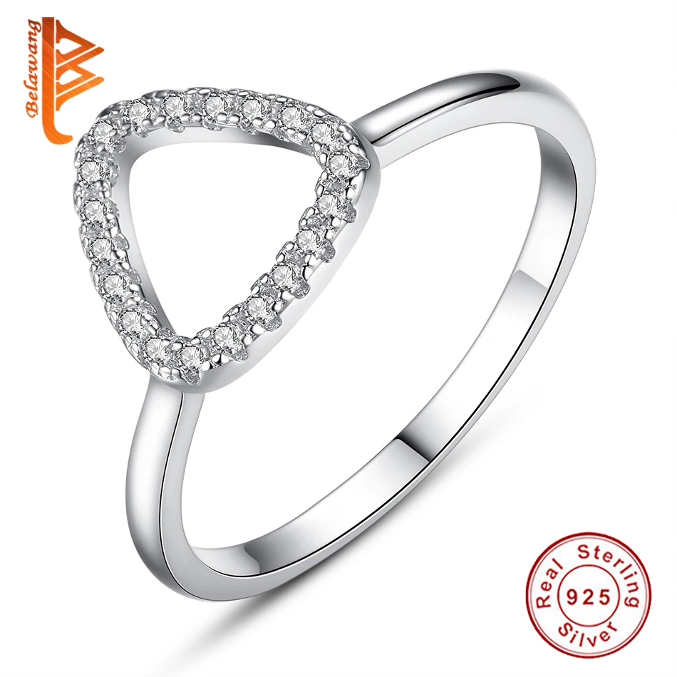 BELAWANG Anillos Sencillos Minimalistas Geom tricos Para Mujer 