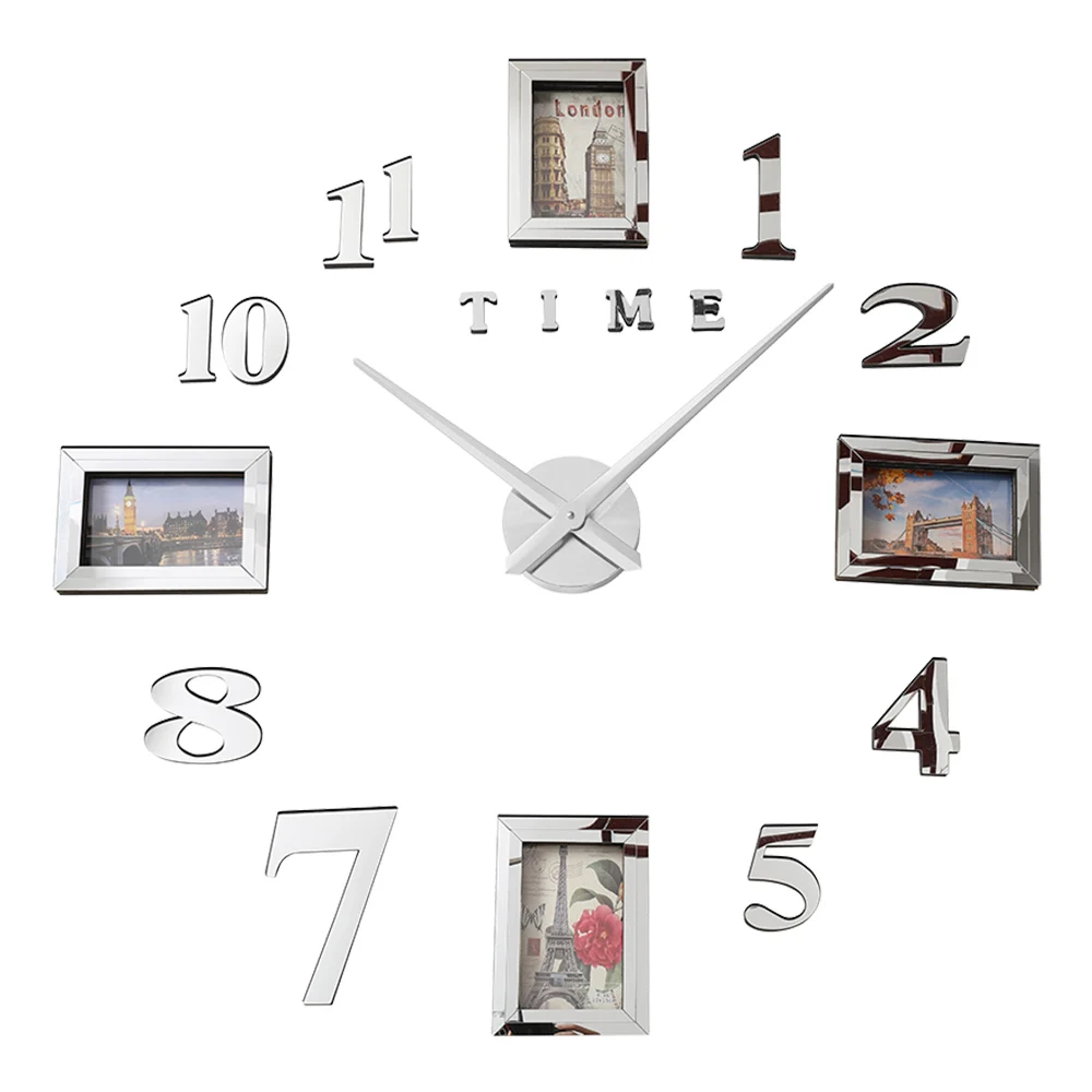 Фоторамка Saat настенные часы Horloge Reloj De Pared Duvar Saati Relogio De Parede Klok современный дизайн настенные часы 3d большие светящиеся