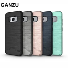 Hybrid Armor Case Cover For Samsung GALAXY S8 SM-G9500 SM-G950U Hard Phone Bag For Samsung S8 Plus S8+ With Card Slot Holder Hybrid Armor Case Cover For Samsung GALAXY S8 SM-G9500 SM-G950U Hard Phone Bag For Samsung S8 Plus S8+ With Card Slot Holder