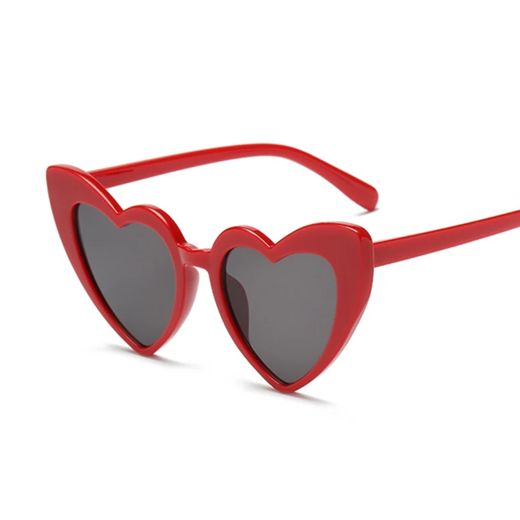 ladies sunglasses New Fashion Love Heart Sunglasses Women Cute Sexy Retro Cat Eye Vintage Cheap Sun Glasses Black Red Female Eyewear UV400 big black sunglasses Sunglasses