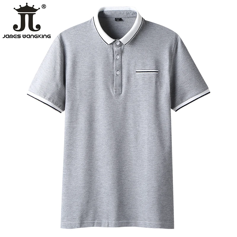 

2019 Newest Men's Casual Lapel Business Comfort Golf Shirt POLO Shirt Cotton fabrics | Color:White,Gray,Blue | Size:M-3XL
