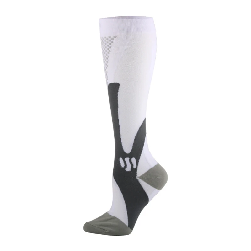 

2 Pairs Medical Althetic Compression Socks for Men Nursing Performance Socks for Running Marathon EDF88